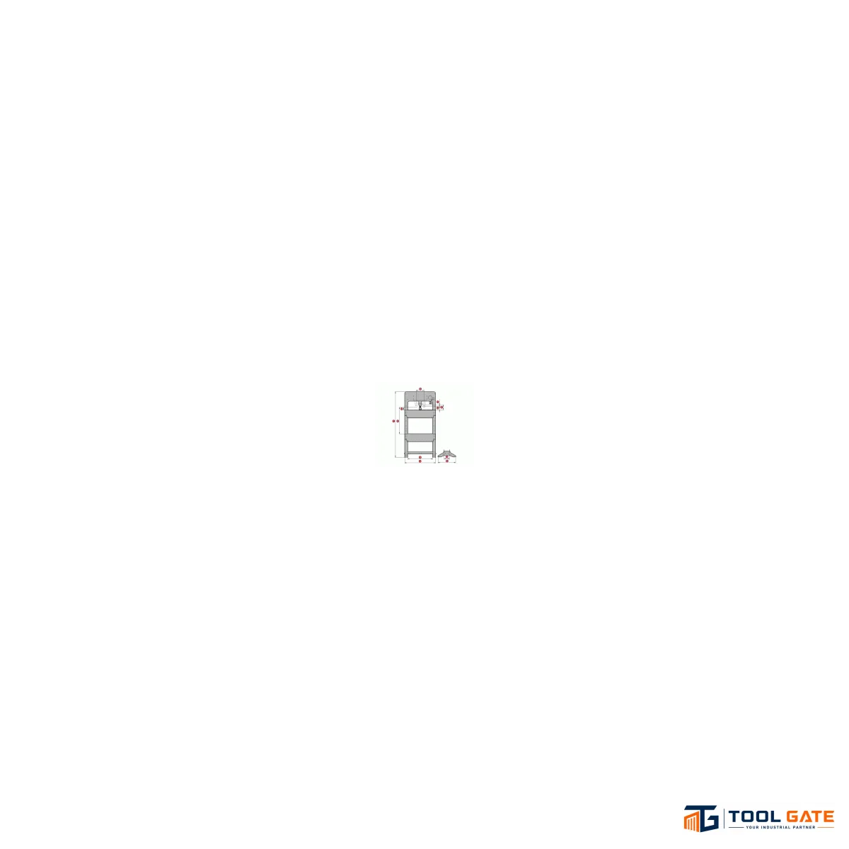 مكبس هيدروليك عريض سليندر منزلق ميجا إسباني 50 طن PRD50