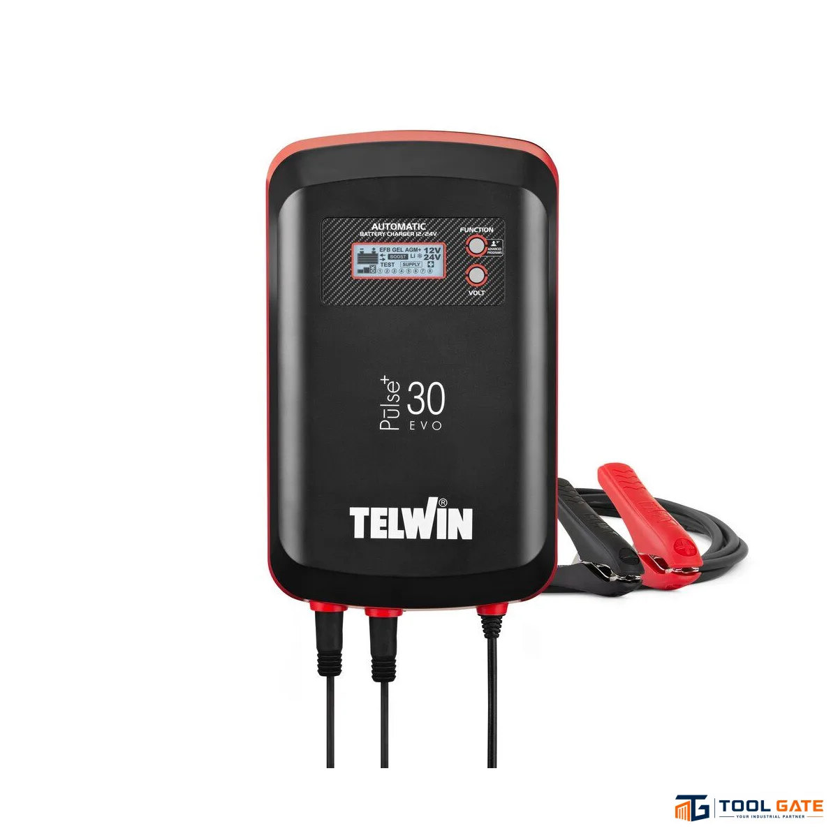 تونجر شحن بطاريات 400 أمبير 6/12/24 فولت تيلوين ايطالي Telwin PULSE 30 – 6/12/24V Electronic Battery Charger & Tester