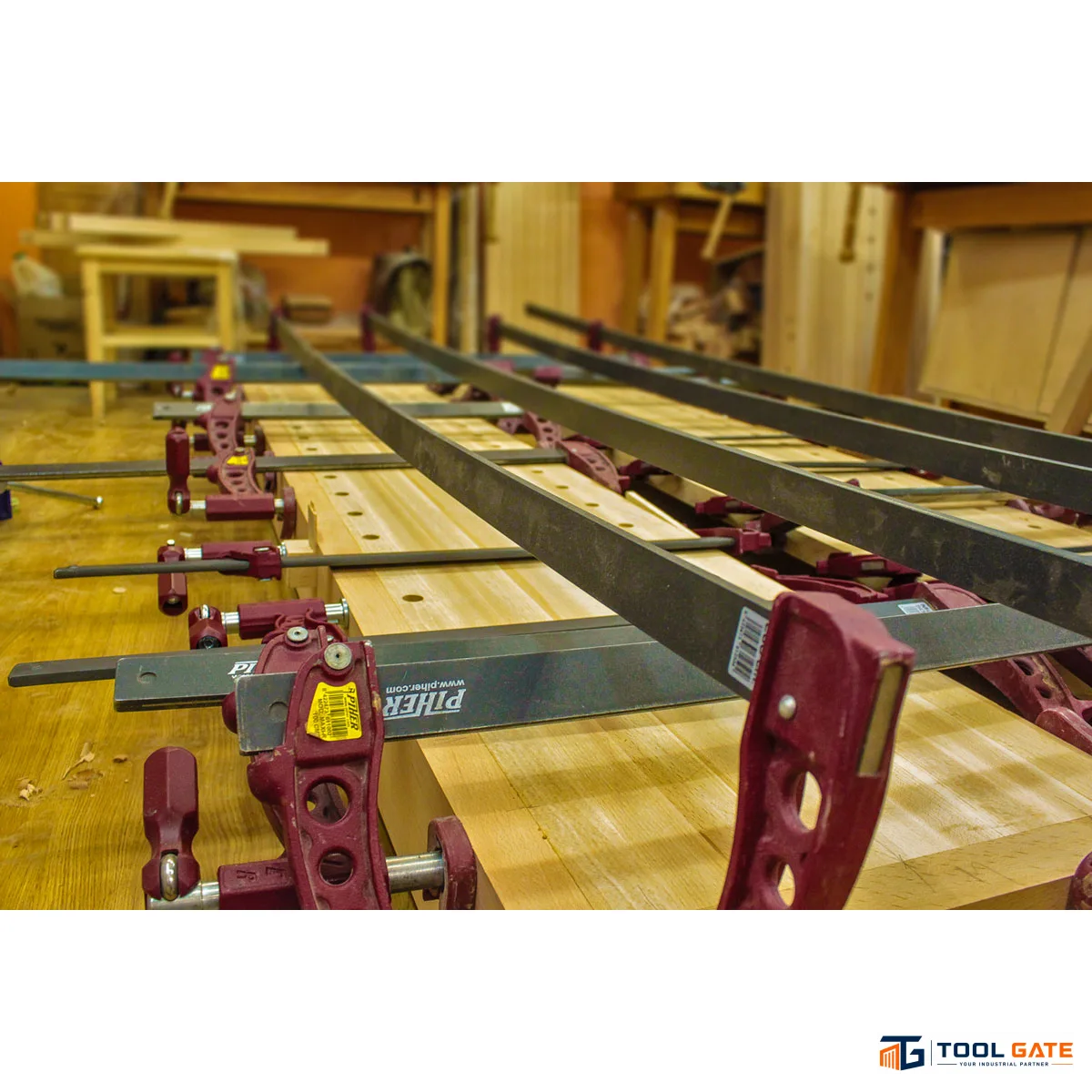 قمطة تثبيت PIHER Maxipress F Heavy-Duty Clamp بطول 60 سم وعمق فك 12 سم – موديل 60060