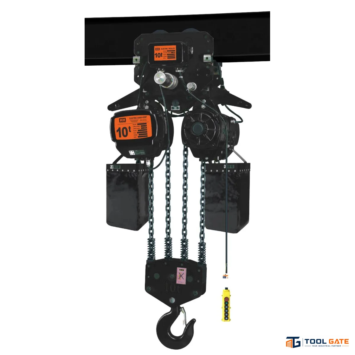 ونش رفع جنزير 2 حركة حمولة 10 طن انجليزي HITCH HICTOOR SHK-A-100-4S بسرعة رفع 2.8 متر/دقيقة