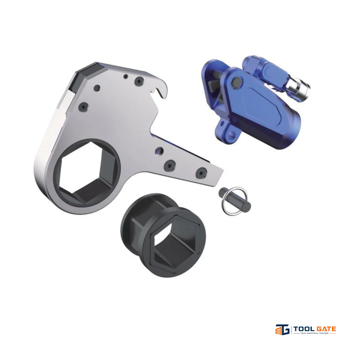 مفتاح عزم هيدروليك انجليزي منخفض الارتفاع HITCH HICTOOR Low Profile Hydraulic Torque Wrench HHBS-K8 عزم حتى 11774 نيوتن متر