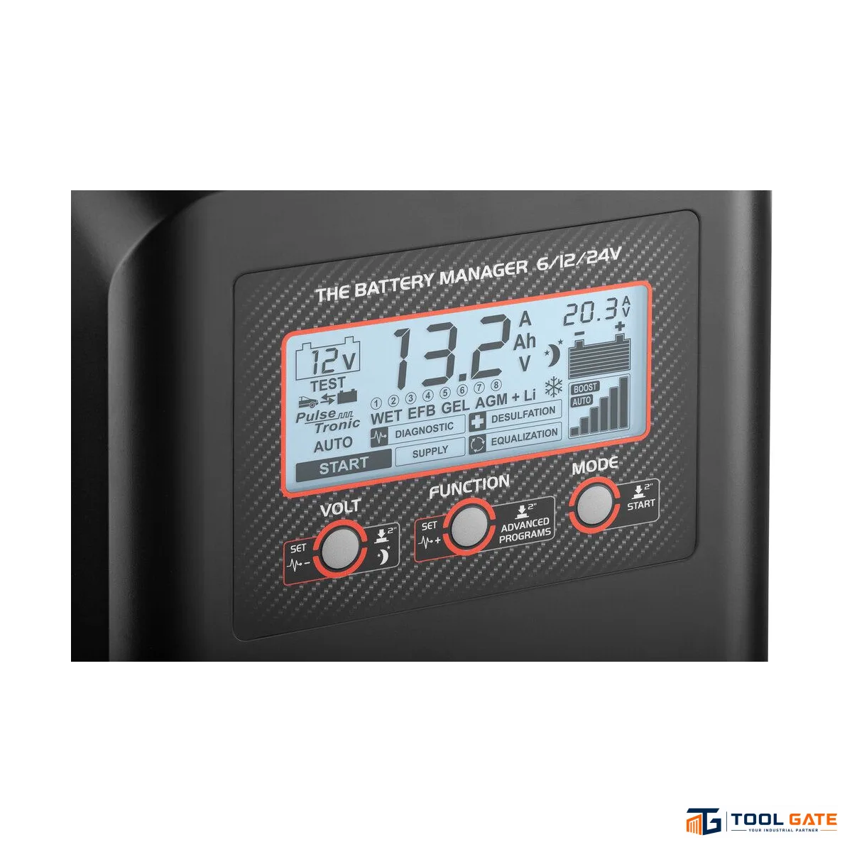 جهاز تونجر شحن وفحص وصيانة بطاريات وتقويم مارش تيلون ايطالي 45 امبير Telwin DOCTOR CHARGE 55 CONNECT – Professional 6/12/24V Battery Manager 45A with Pulse Tronic, BOOST & BatteryConnect App