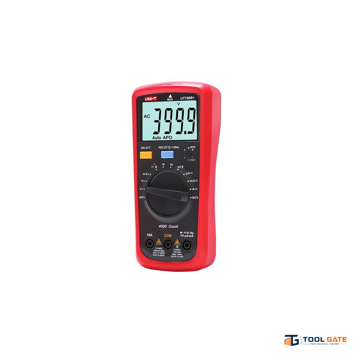 ملتيميتر رقمي UNI-T UT136B+ أوتوماتيك 1000 فولت 10 أمبير