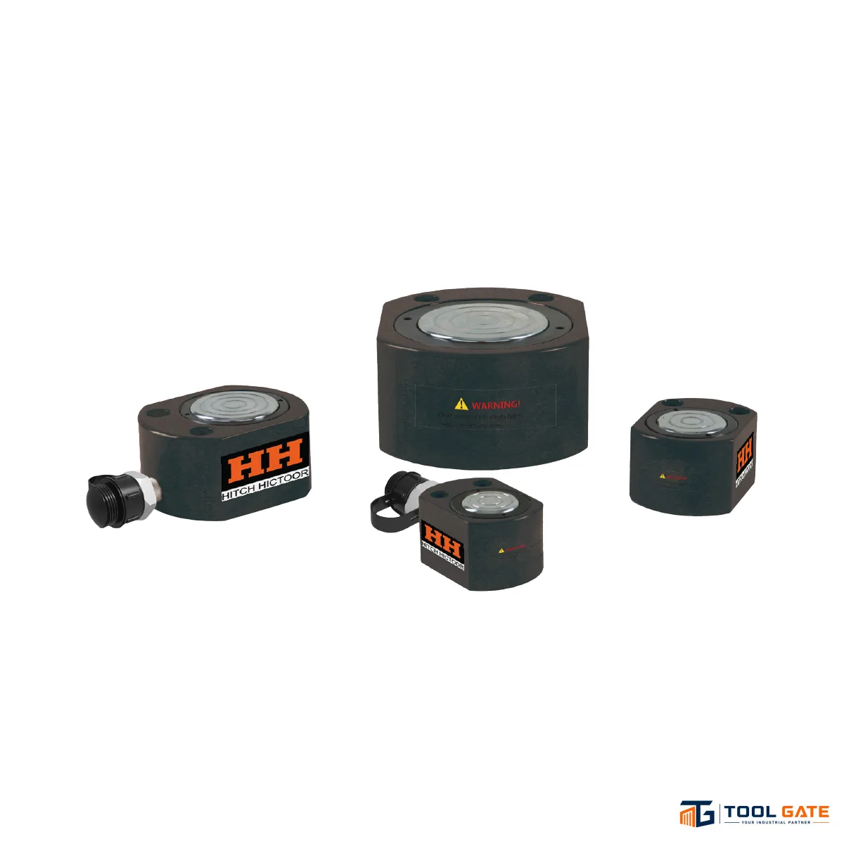جاك هيدروليك منخفض الارتفاع 200 طن HITCH HICTOOR HHYG-200B مشوار 20 مم ضغط 700 بار