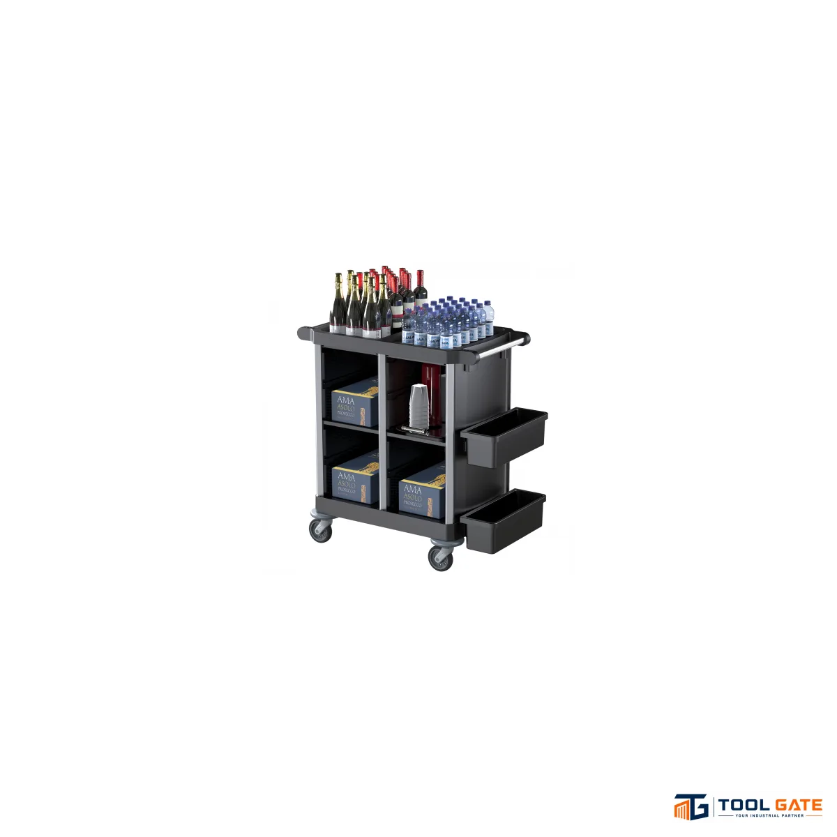 تروللي ميني بار وخدمة فندقية 4 رفوف TWT OPERA 9.1 R Mini-Bar Service Trolley – 4 Shelves