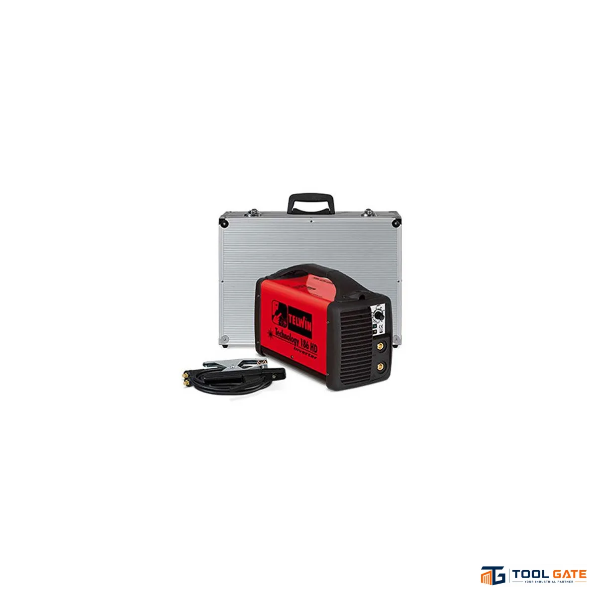 ماكينة لحام كهربا انفرتر 160 أمبير تيلوين ايطالي + شنطة المونيوم Telwin TECHNOLOGY 186 HDDC – MMA / TIG