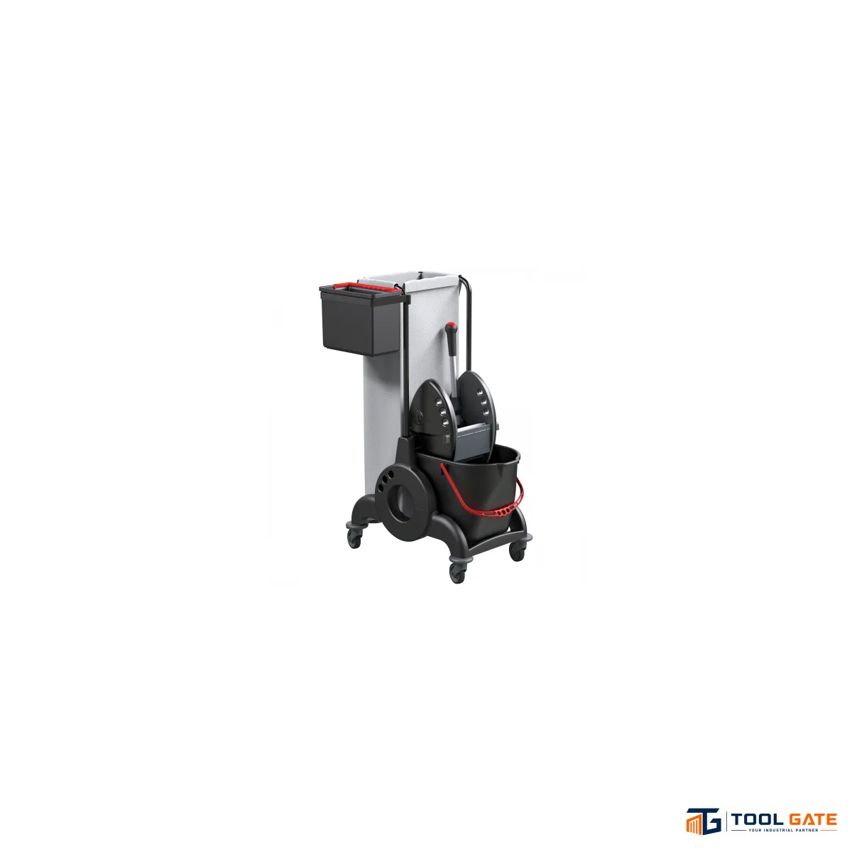 ترولي نظافة احترافي 2 جردل ايطالي TWT GIOTTO TOP BIN 2 ReUse Cleaning Trolley – 25L + 7L Buckets with PREXA Wringer