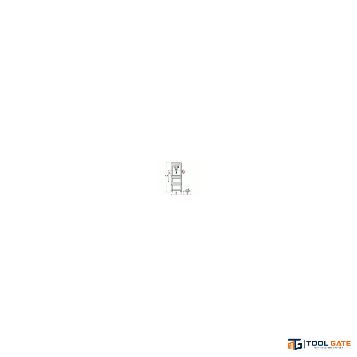 مكبس هيدروليك باكم مقلوب ميجا إسباني 30 طن PRB30