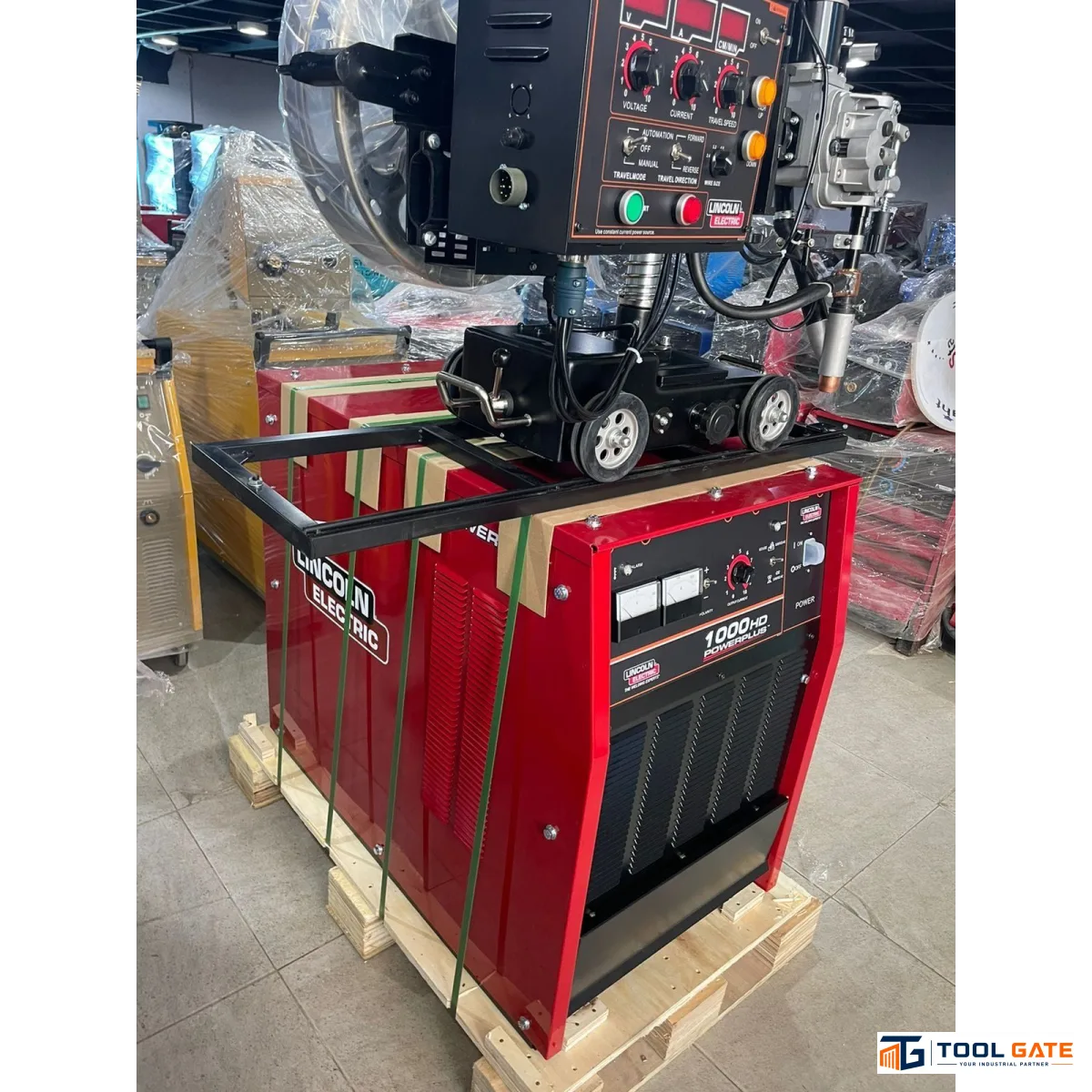 ماكينة لحام أوتوماتيك 1000 أمبير لحام مغمور SAW 380-415 فولت 3 فاز LINCOLN ELECTRIC POWERPLUS 1000HD