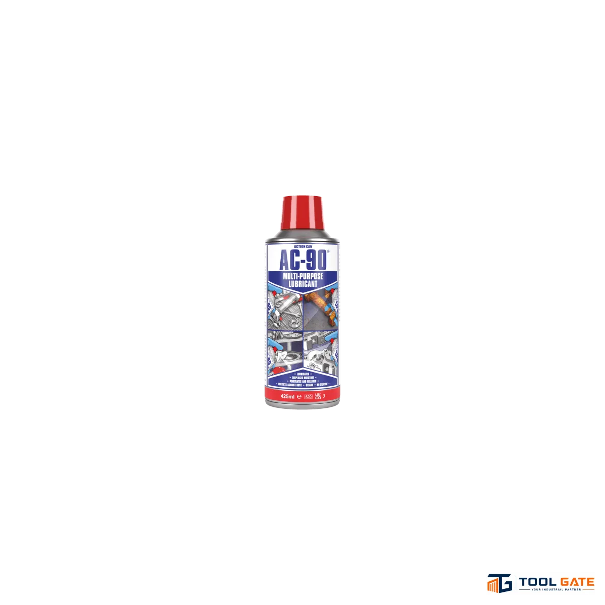 مزيل صدأ وزيت متعدد الاستخدامات للحماية والتزييت وطرد الرطوبة ACTION CAN AC-90
