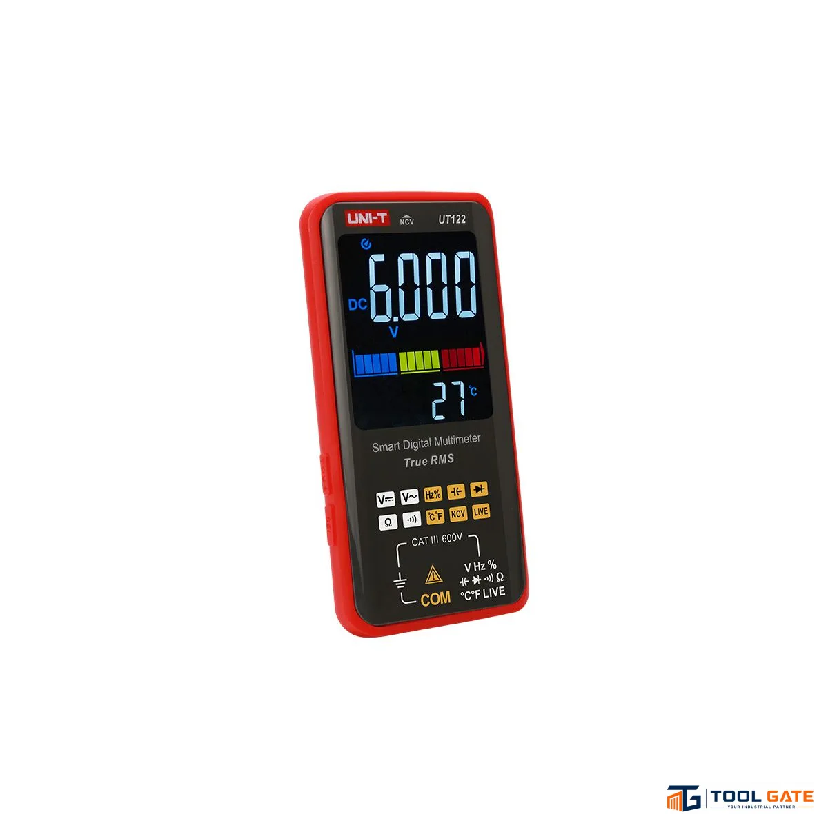 ملتيميتر رقمي UNI-T UT122 True RMS 600 فولت بشحن Type-C