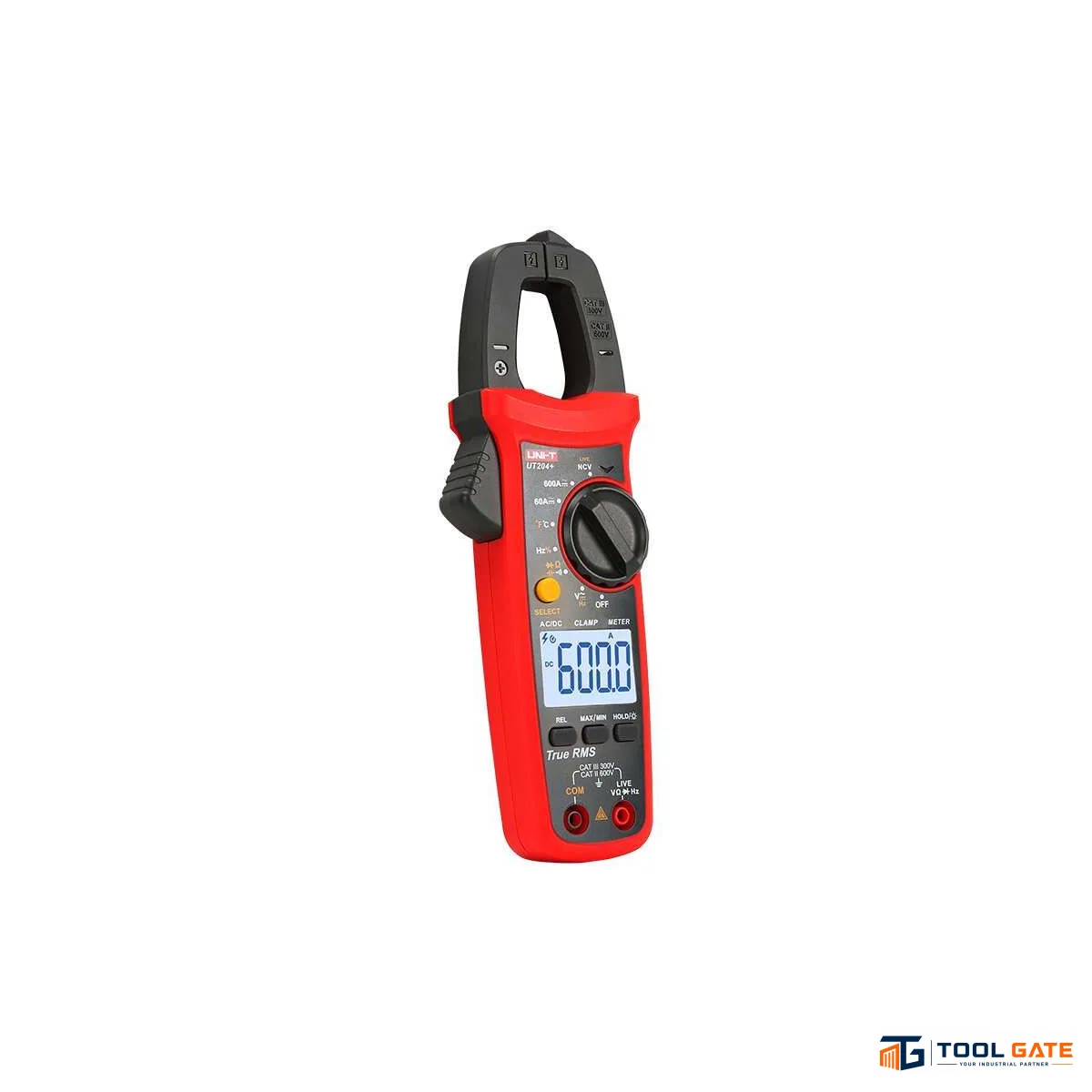 كلامب ميتر رقمي UNI-T UT204+ 600 أمبير AC/DC True RMS