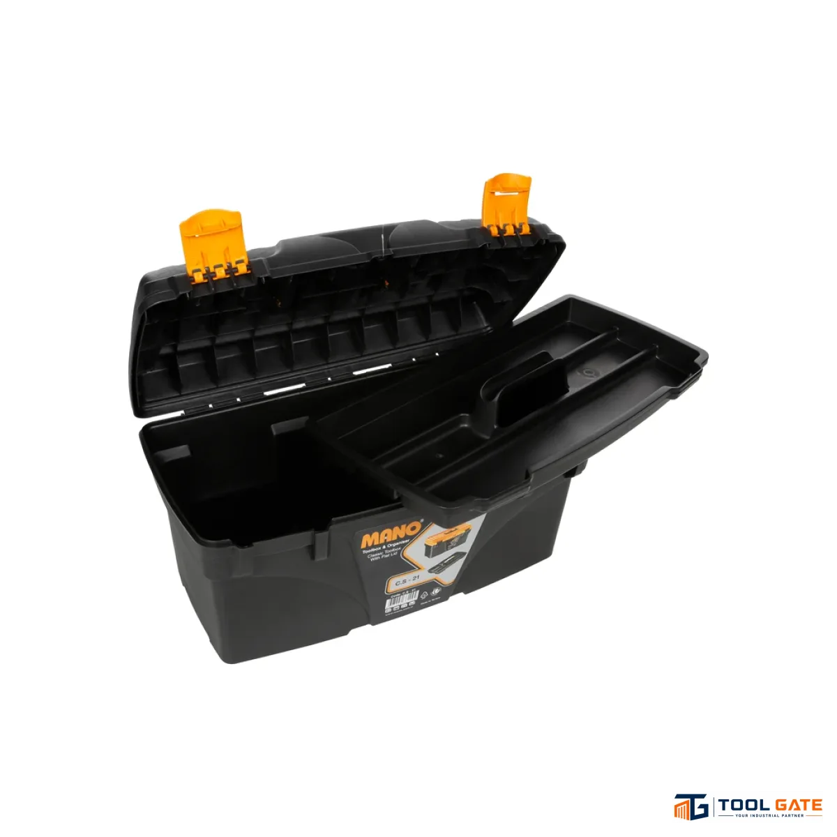 شنطة عدة بلاستيك أسود 21 بوصة مقاس 272 × 291 × 533 مم ماركة مانو صناعة تركي – C.SR-21