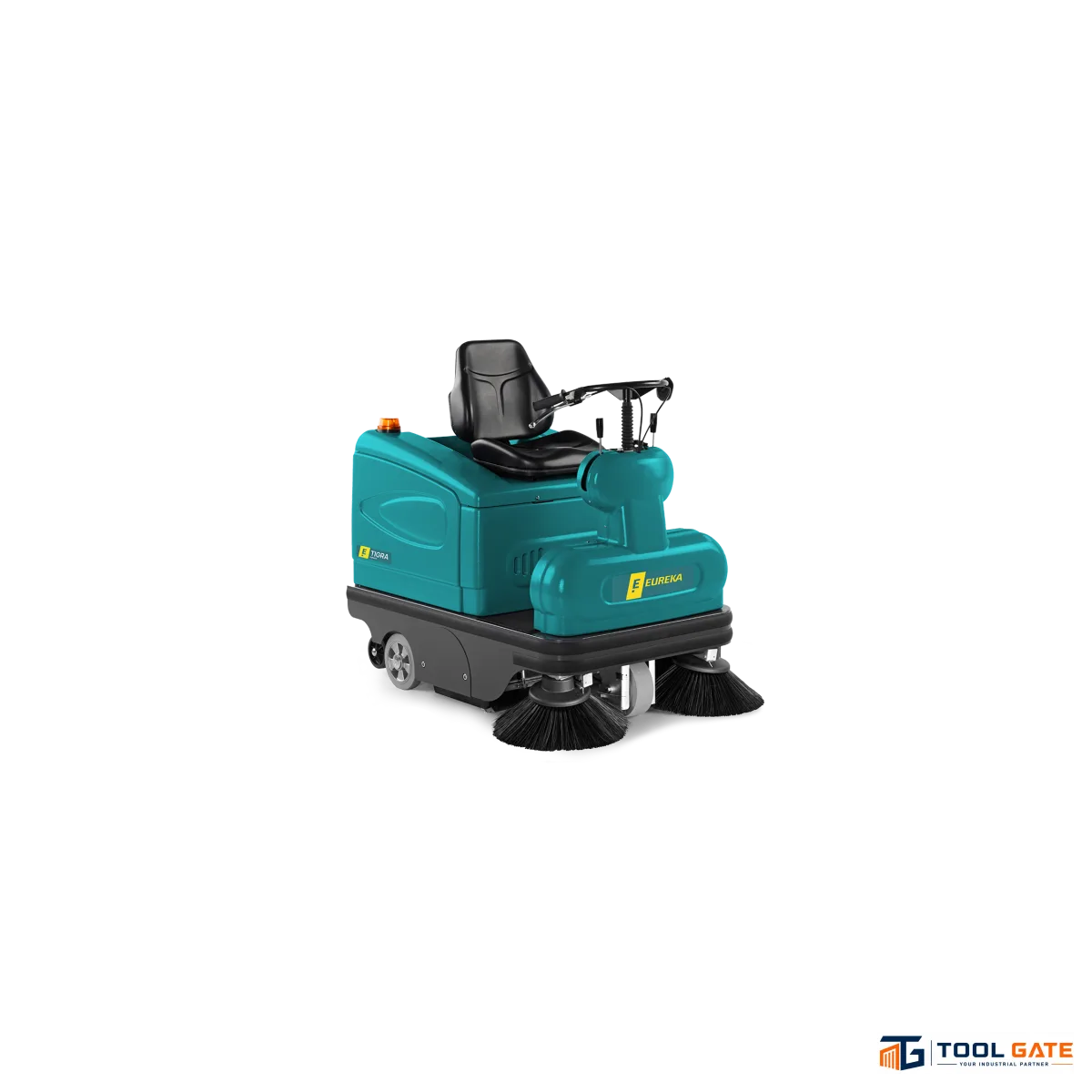 ماكينة كنس أرضيات شوارع وممرات قيادة  Eureka TIGRA – بطارية