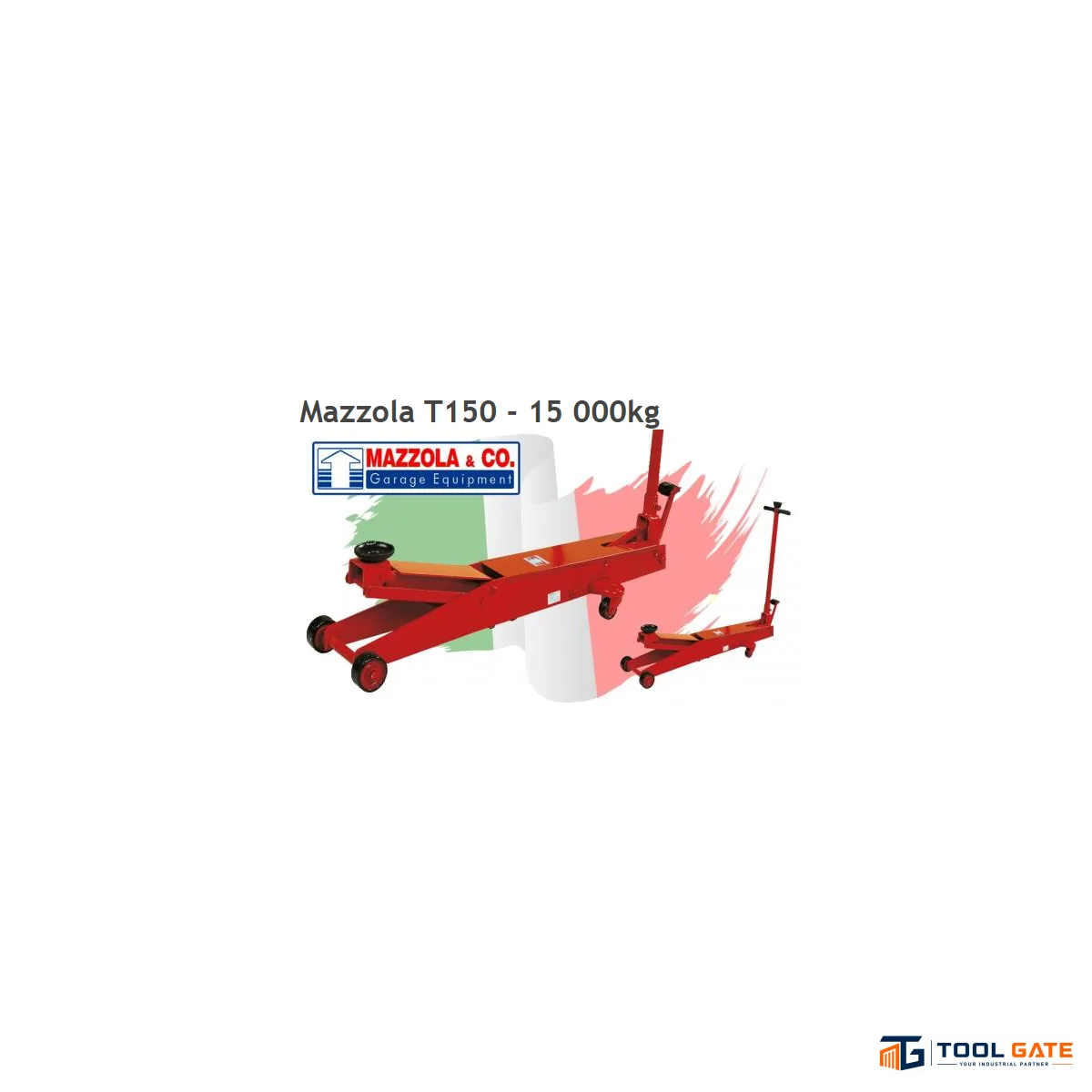 كوريك تمساح إيطالي MAZZOLA T150 سعة 15 طن وارتفاع رفع 600 مم