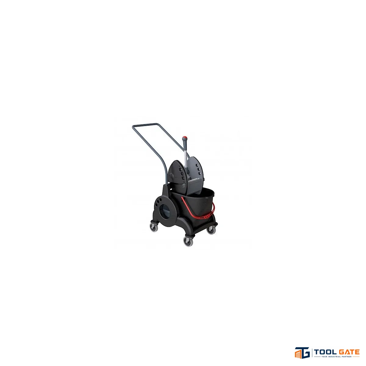 تروللي نظافة 1 جردل بالعصارة هيكل بلاستيك TWT GIOTTO 50 Cleaning Trolley – Single 25L Bucket with PREXA Wringer