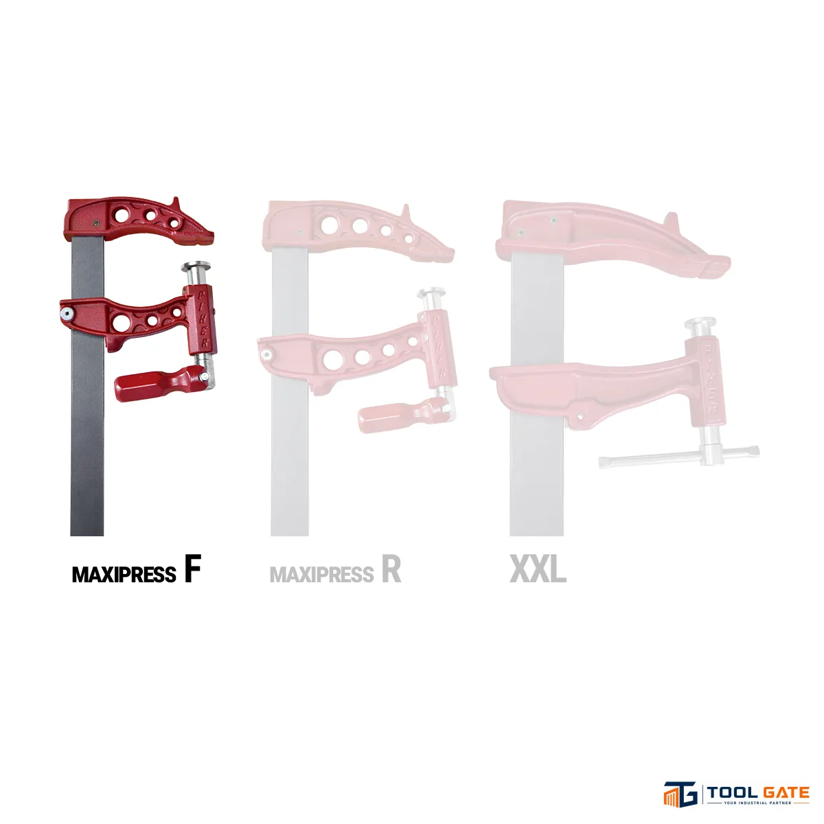 قمطة تثبيت PIHER Maxipress F Heavy-Duty Clamp بطول 60 سم وعمق فك 12 سم – موديل 60060