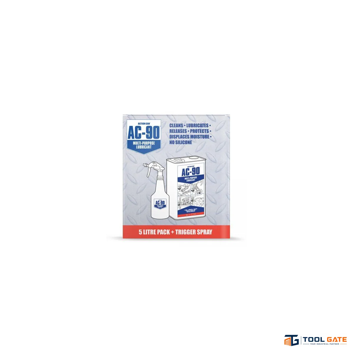 مزيل صدأ وزيت متعدد الاستخدامات 5 لتر للتزييت والحماية وطرد الرطوبة ACTION CAN AC-90 5 LTR