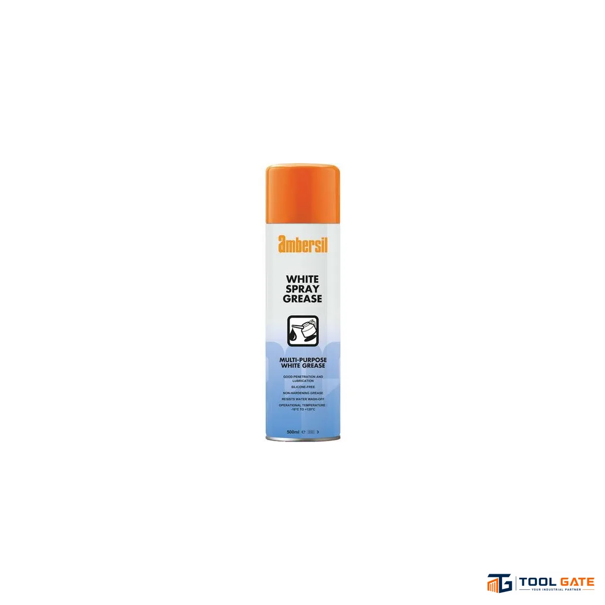 شحم أبيض بالرش لتشحيم المفصلات والأجزاء المتحركة AMBERSIL WHITE SPRAY GREASE