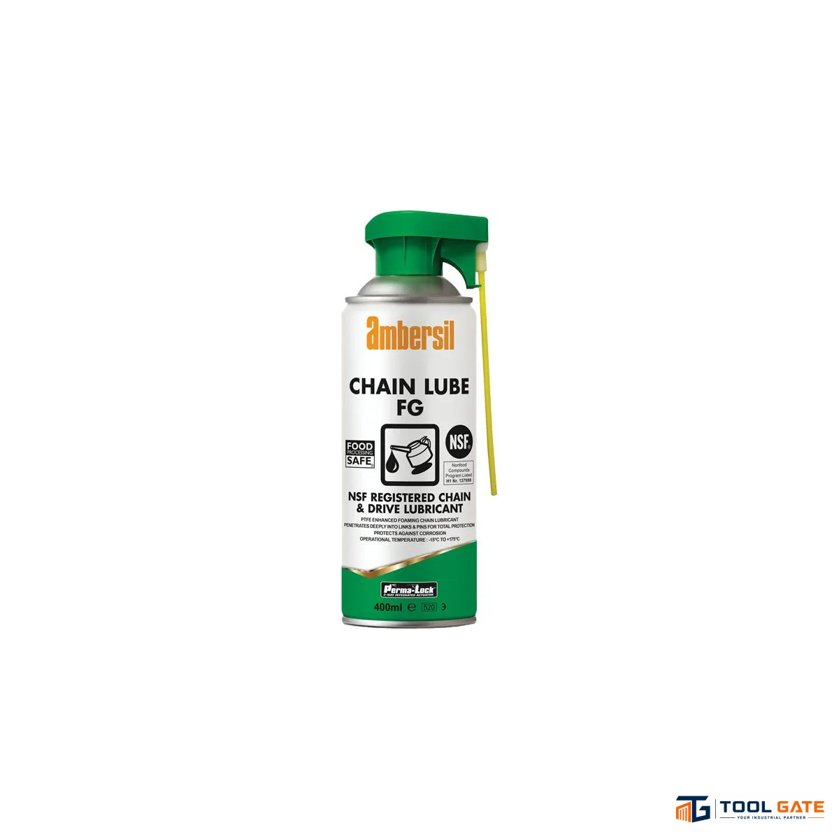 زيت تشحيم السلاسل والسيور الناقلة AMBERSIL Chain Lube FG Perma-Lock