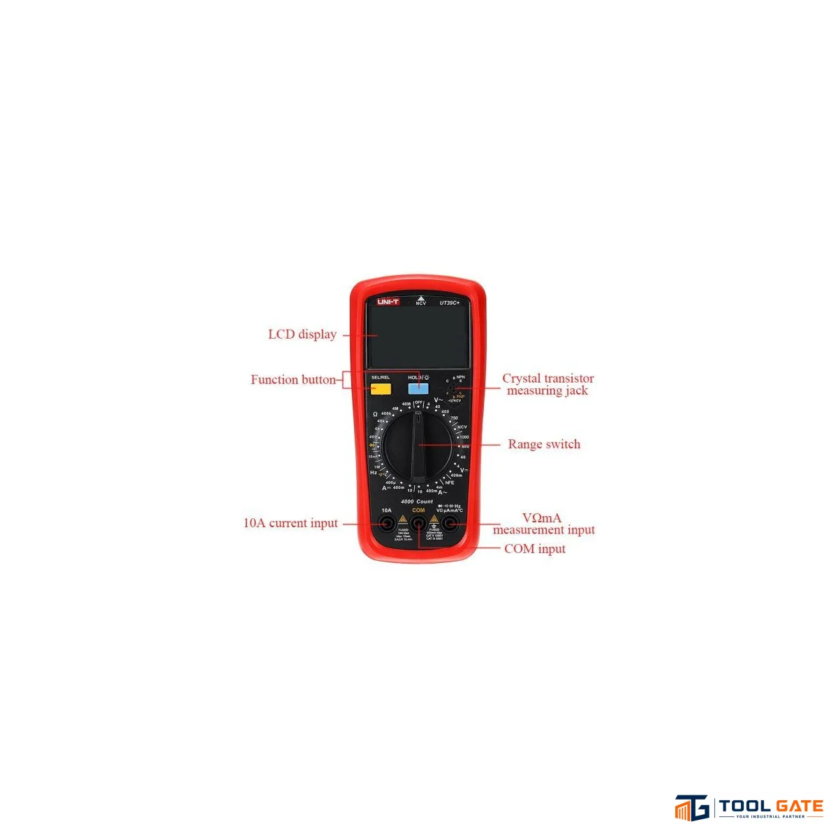 ملتيميتر ديجيتال UNI-T UT39C+ لقياس الحرارة والجهد والتيار