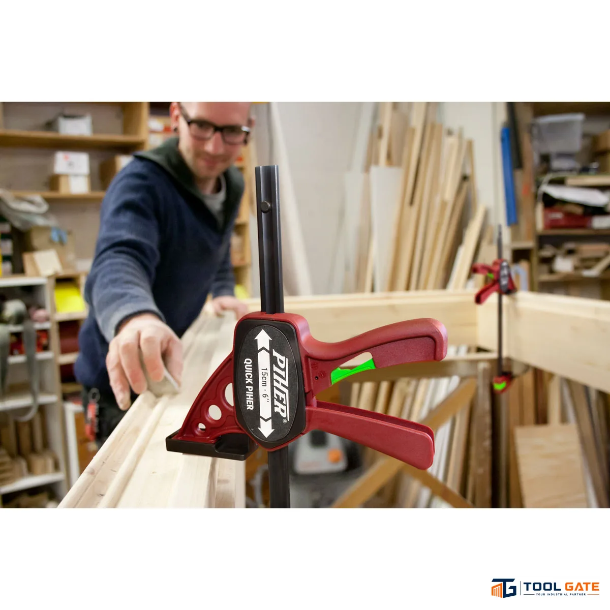 قمطة تثبيت سريعة PIHER Quick Clamp بطول 30 سم وعرض فك 8 سم – موديل 52630
