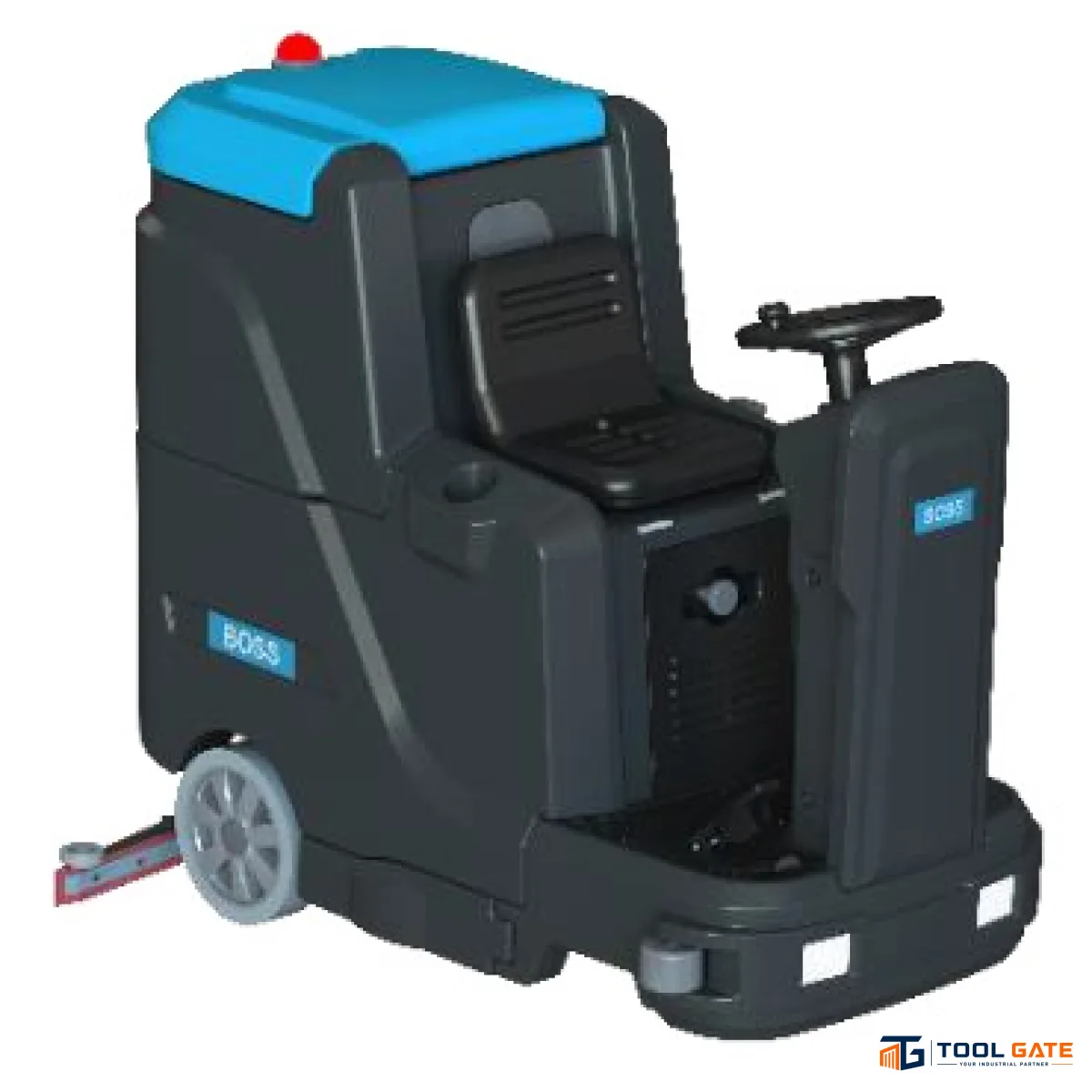 ماكينة غسيل وتجفيف أرضيات Ride-On بالبطارية BOSS 150/85 – عرض تنظيف 85 سم وتانك 160 لتر