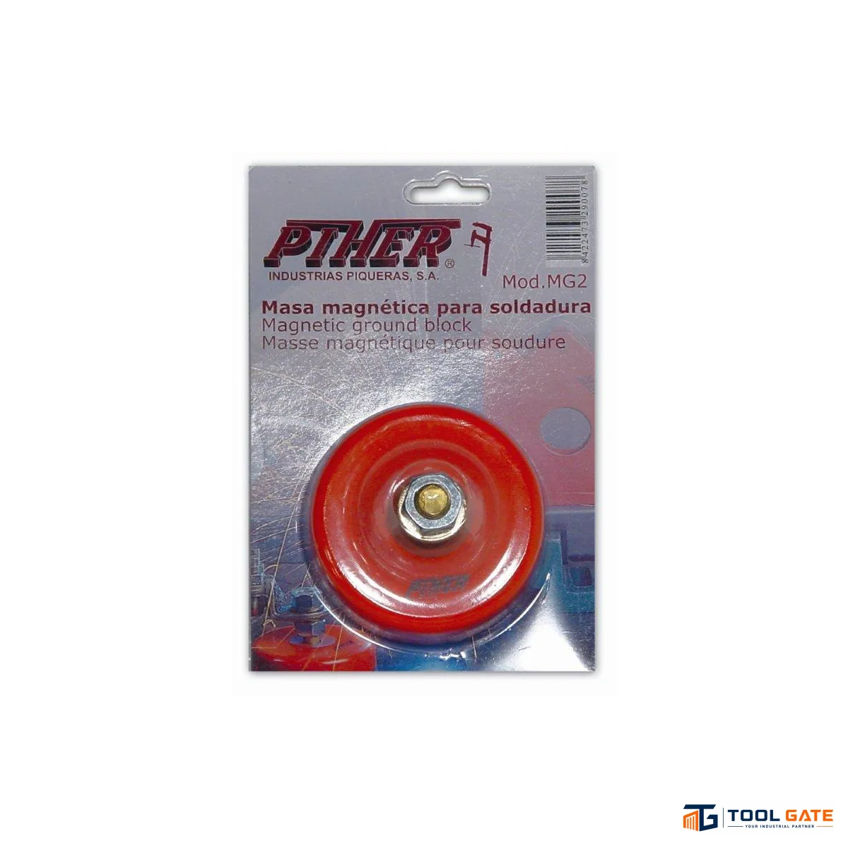 وصلة لحام ارضي مغناطيسية اسباني PIHER Magnetic Welding Ground Block MG2 بقدرة 300 أمبير – موديل 29007