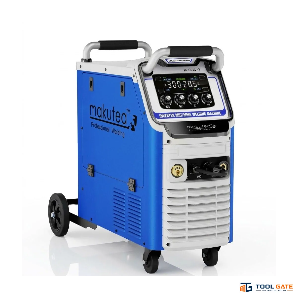 ماكينة لحام ماكوتا نصف اوتوماتيك MIG/MAG 300 أمبير ديجيتال 220 فولت ترولي MIG/MAG 300 Digital