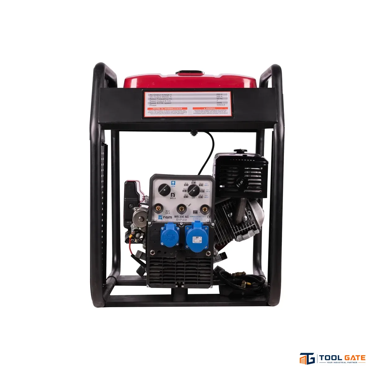 ماكينة لحام ومولد برافا 200 أمبير 7 ك.ف.أ بمحرك هوندا GX390 BR 250 AWS