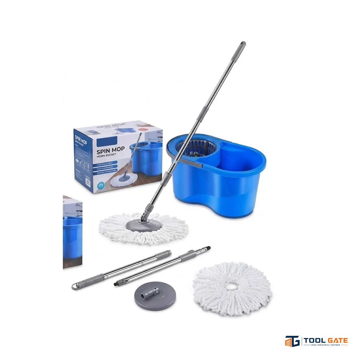 جردل تنظيف مزود بعصارة وممسحة Mop تركي ماركة HUNTER موديل SMS16LM