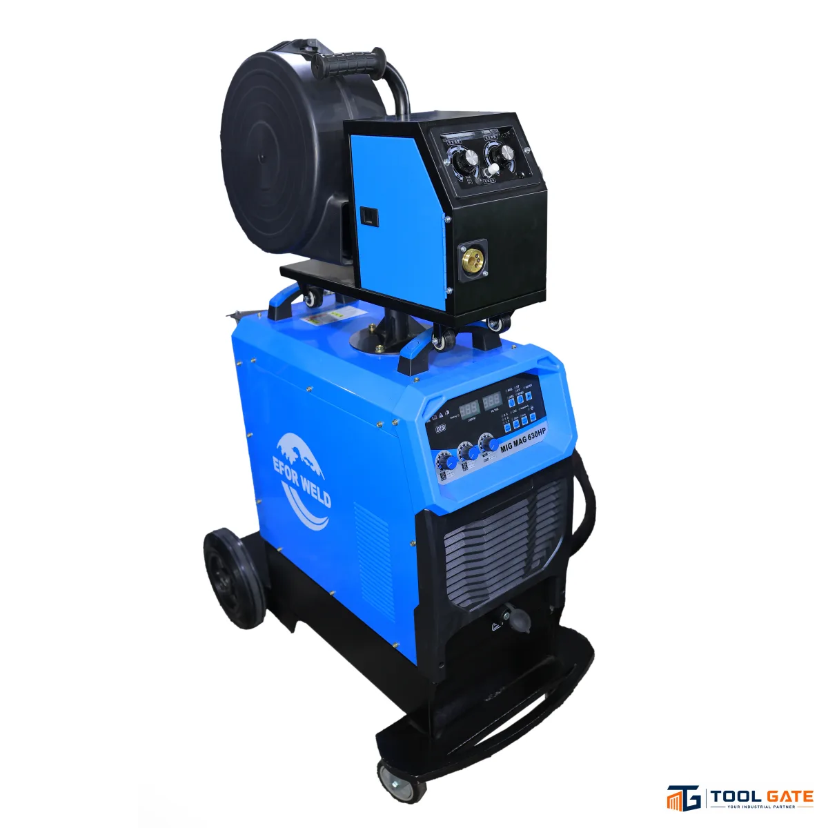 ماكينة لحام MIG MAG إنفرتر 630 أمبير صناعية ثقيلة تركية بتبريد مياه وواير فيدر EFOR WELD 630HP