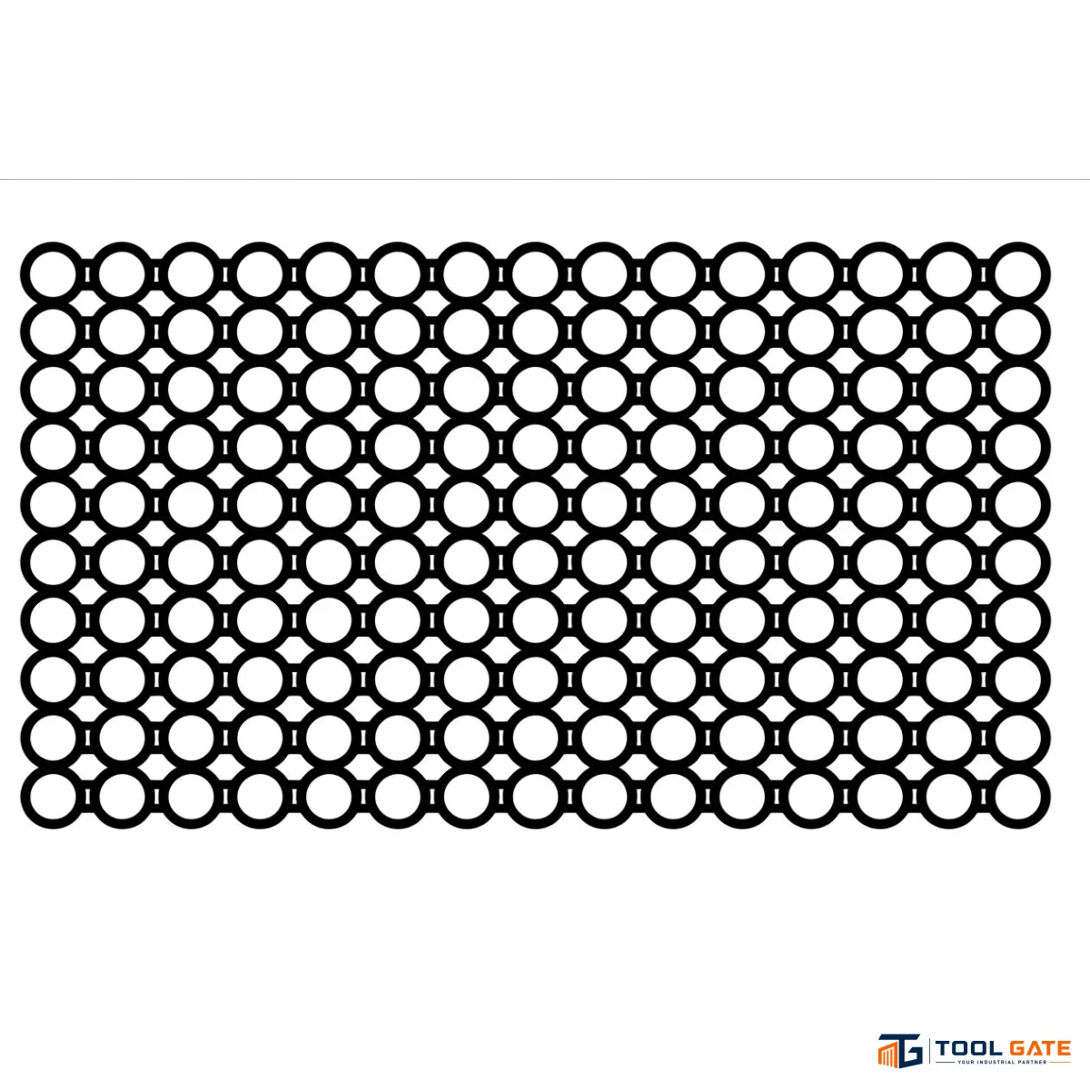 مشاية أرضيات كاوتشوك مقاس 1.5 متر × 1 متر