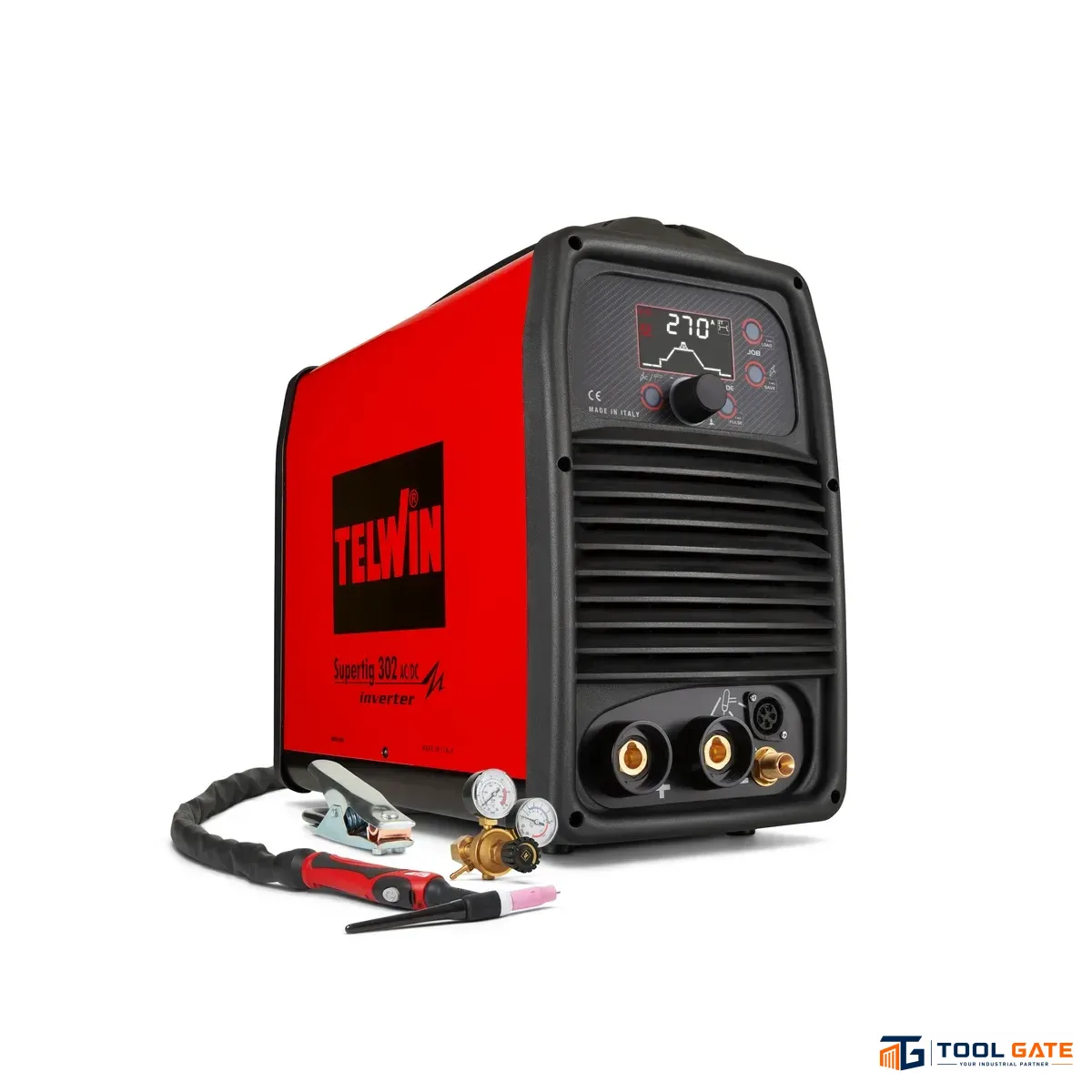 ماكينة لحام ارجون مخصصة للألمونيوم 270 أمبير ايطالي AC/DC Telwin Super TIG 302