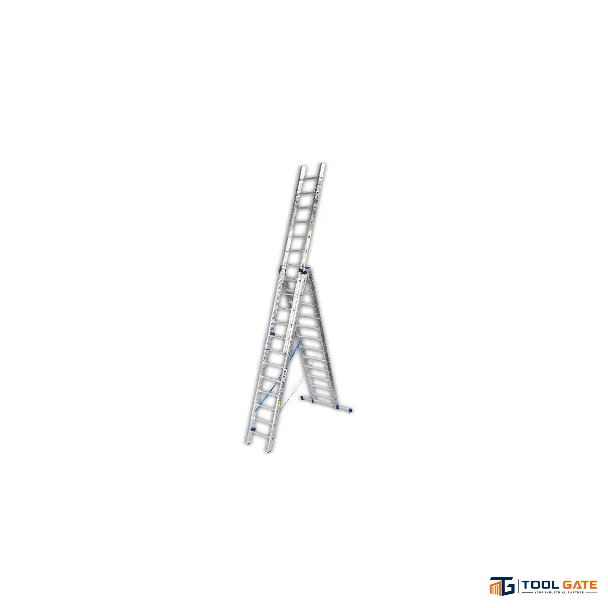 سلم ألومنيوم 3 وصلات METAFORM موديل 33-7 – ارتفاع 2.35 إلى 5.50 متر – 7 درجات