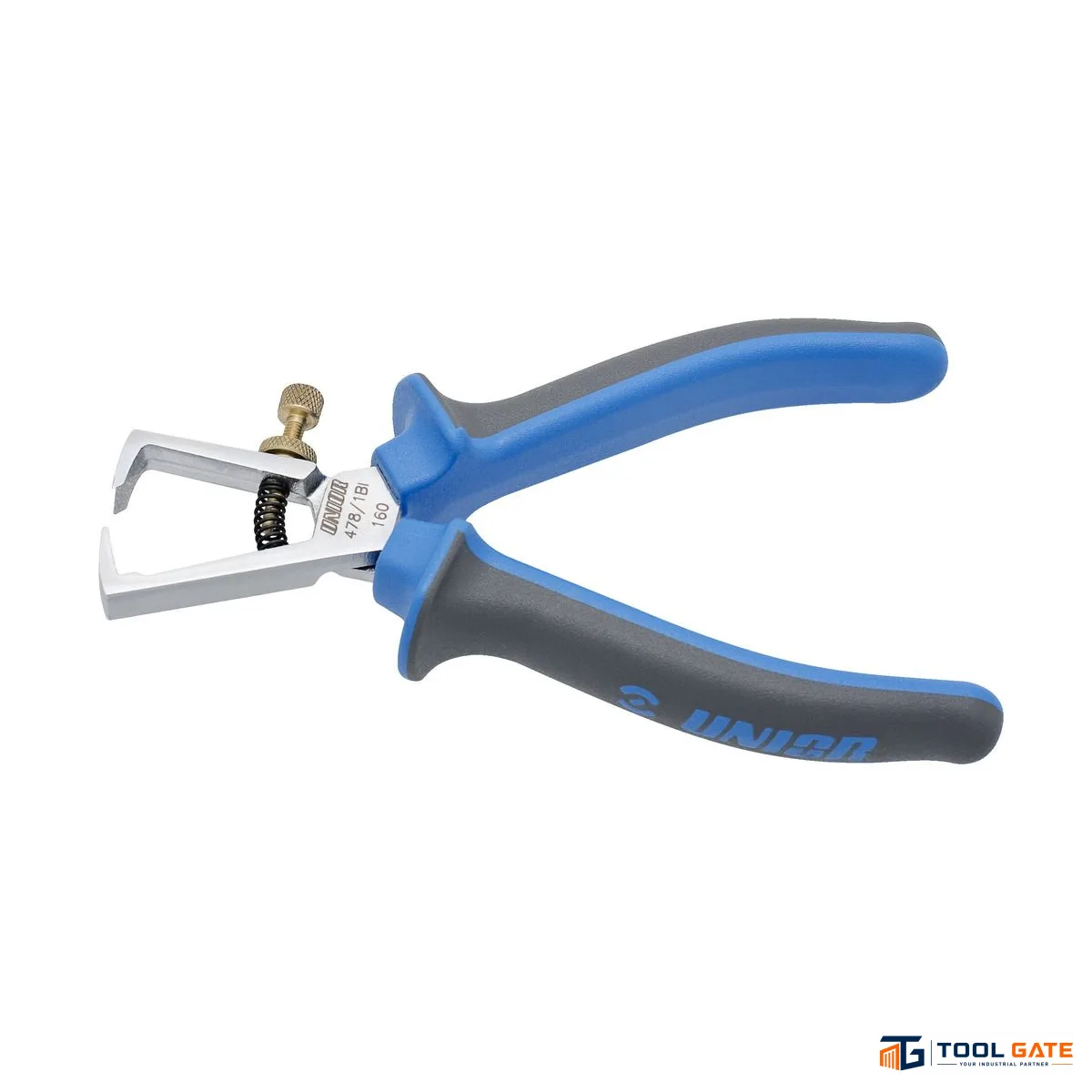 قشارة سلك UNIOR Heavy Duty طول 160 مم يونيور سلوفيني 478/1BI يد ازرق * رمادي