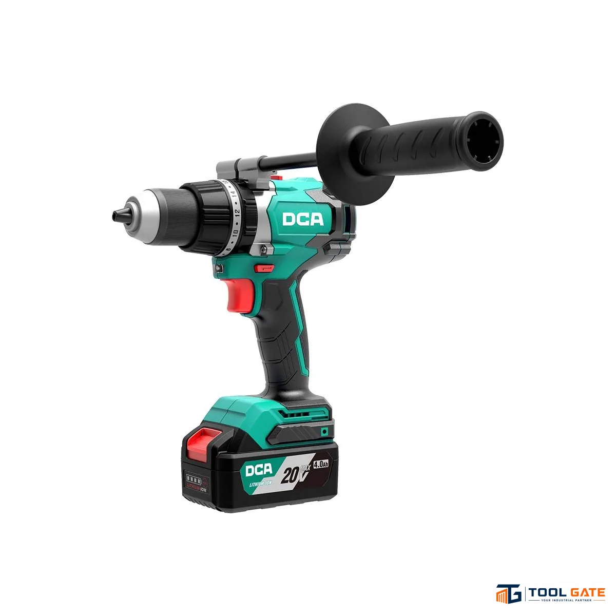 شنيور هامر لاسلكي بدون فرش صيني DCA ADJZ03-13 بطارية 20 فولت ظرف 13 مم عزم 120 نيوتن متر