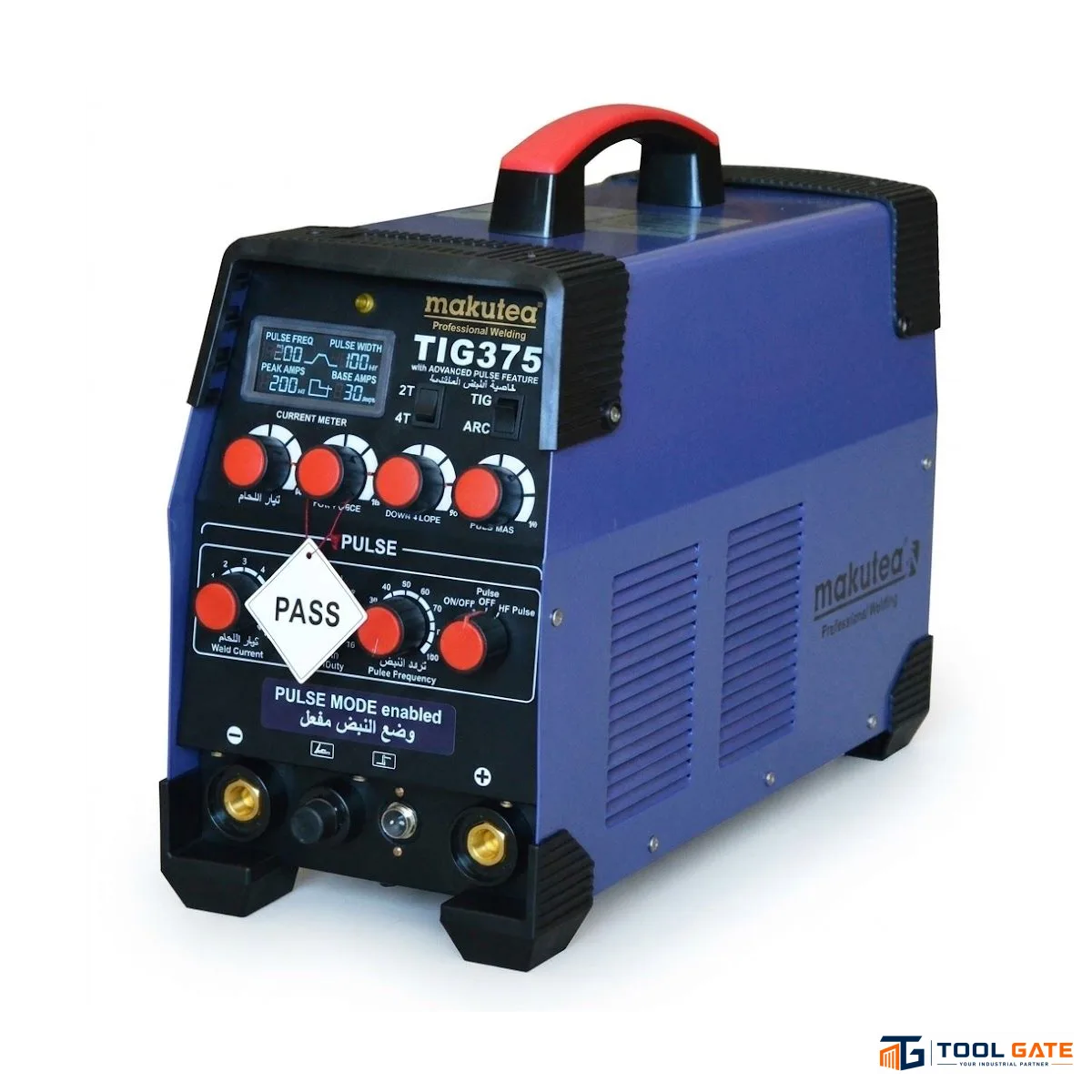 ماكينة لحام ارجون مكونات يابانية  TIG 375 أمبير DC Micro Inverter للحام الصناعي MAKUTEA