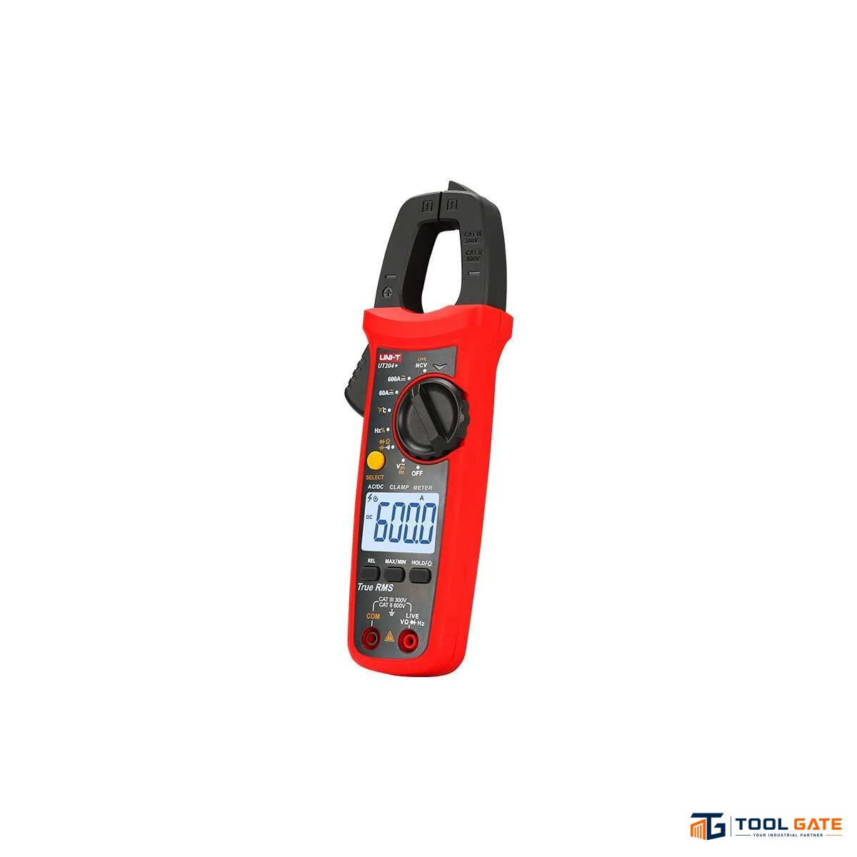 كلامب ميتر رقمي UNI-T UT204+ 600 أمبير AC/DC True RMS