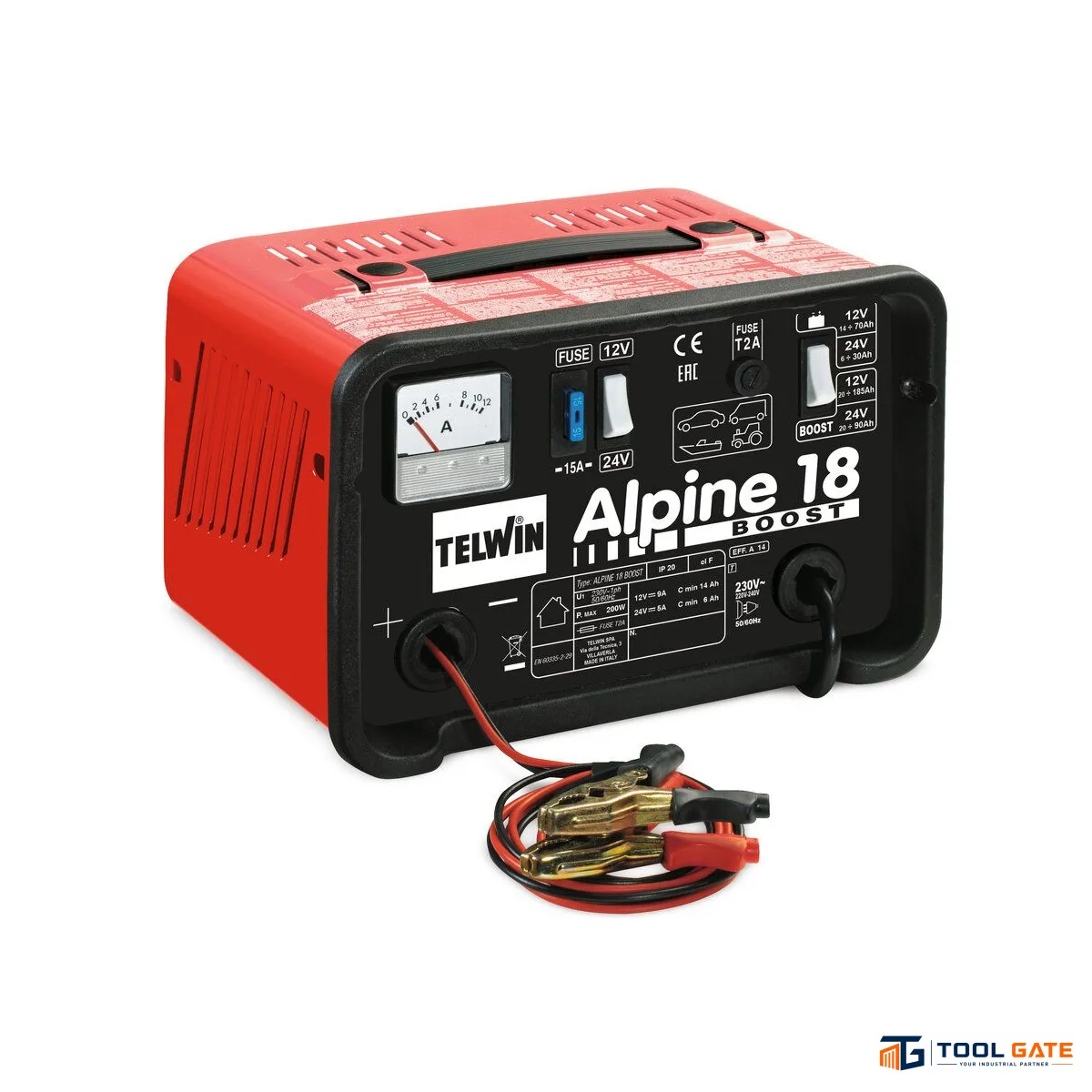 تونجر شحن بطاريات سريع تيلون ايطالي 12/24 فولت 14 أمبير Telwin ALPINE 18 BOOST – 12/24V 14A Battery Charger with Fast BOOST Charge