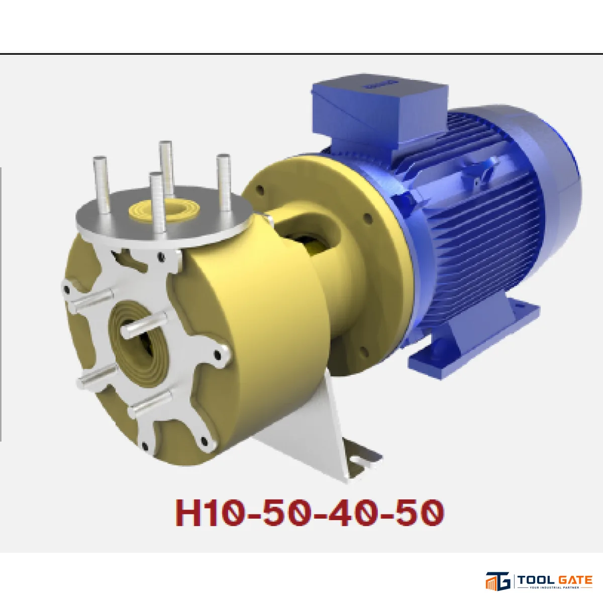طلمبة نقل أحماض وكيماويات PU-TECH H10-50-40-50 – 10 حصان | Heavy-Duty Chemical Transfer Centrifugal Pump