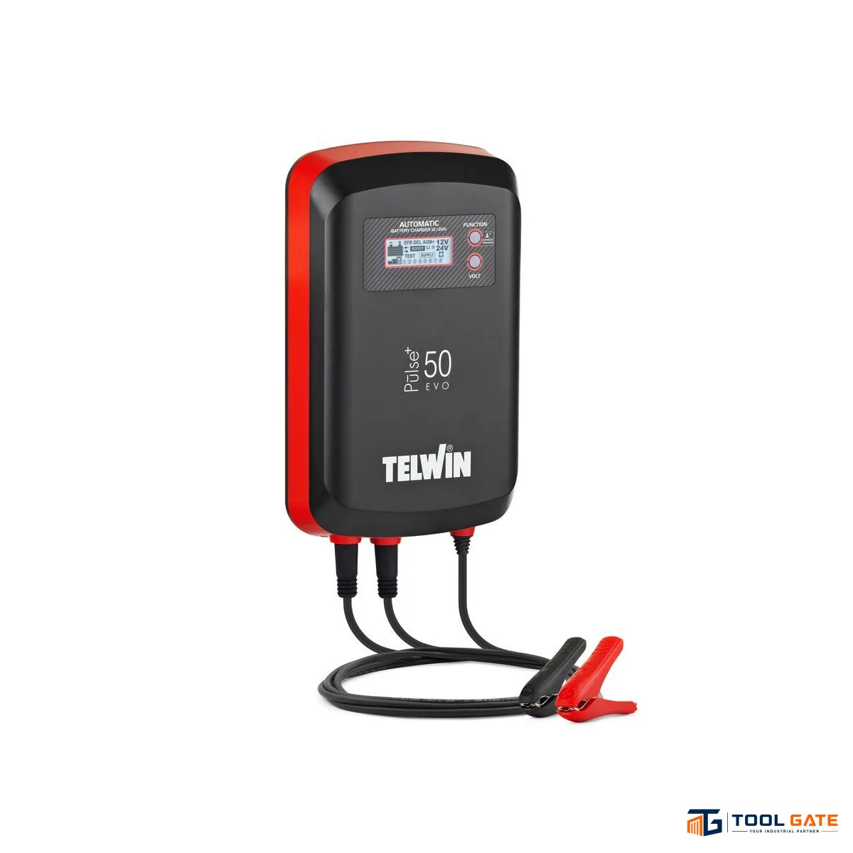 تنجر شحن وتقويم مارش 45 أمبير 12/24 فولت تيلوين ايطالي Telwin PULSE 50 – 12/24V 45A Multi-Functional Battery Charger, Maintainer & Tester with BOOST