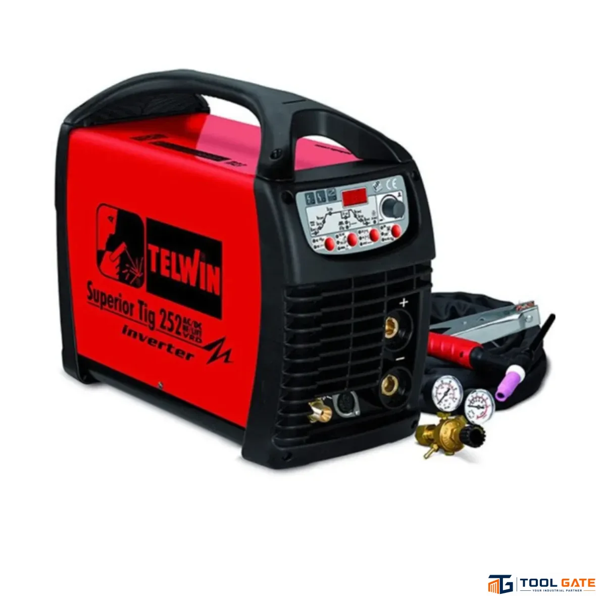 ماكينة لحام ارجون تبريد مياة 3 فاز 250 امبير تيلون ايطالي Telwin Superior TIG 252 AC/DC HF/LIFT VRD