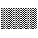 مشاية أرضيات كاوتشوك مقاس 1 متر × 50 سم