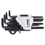 طقم مفاتيح نجمة - Torx Wrench Set مثقوبة 9 قطع TR8–TR40 يونيور سلوفيني موديل 220/7TXPH