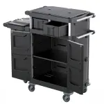ترولي للهاوس كيبينج صناعة ايطالية TWT OPERA 8.5 R MIDI Housekeeping Trolley – 120L Waste Bag, Storage Drawers & Shelves