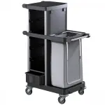ترولي هاوس كيبينج 120 لتر مع درج تخزين ورفوف ايطالي TWT OPERA 6.3 R Housekeeping Trolley – 120L Waste Bag, Storage Drawer & Shelves